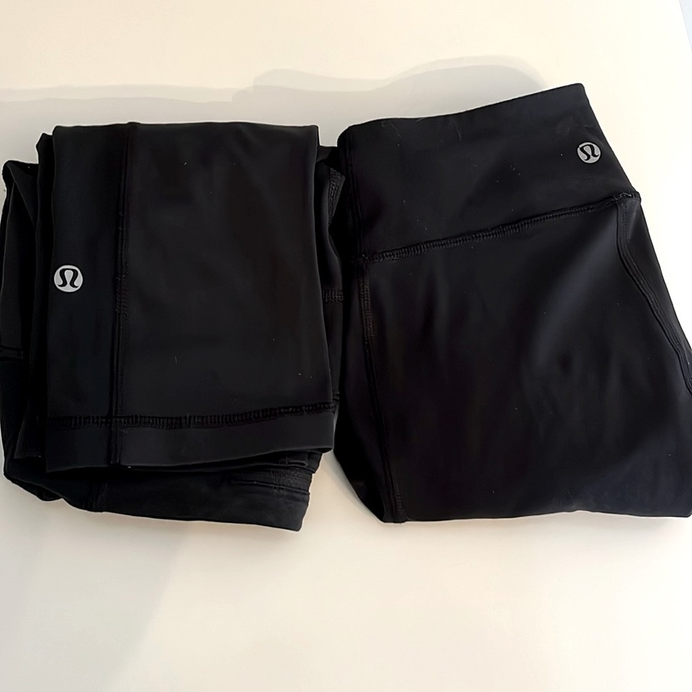 🖤2 Lululemon leggings for 1! Lululemon cropped black leggings🖤